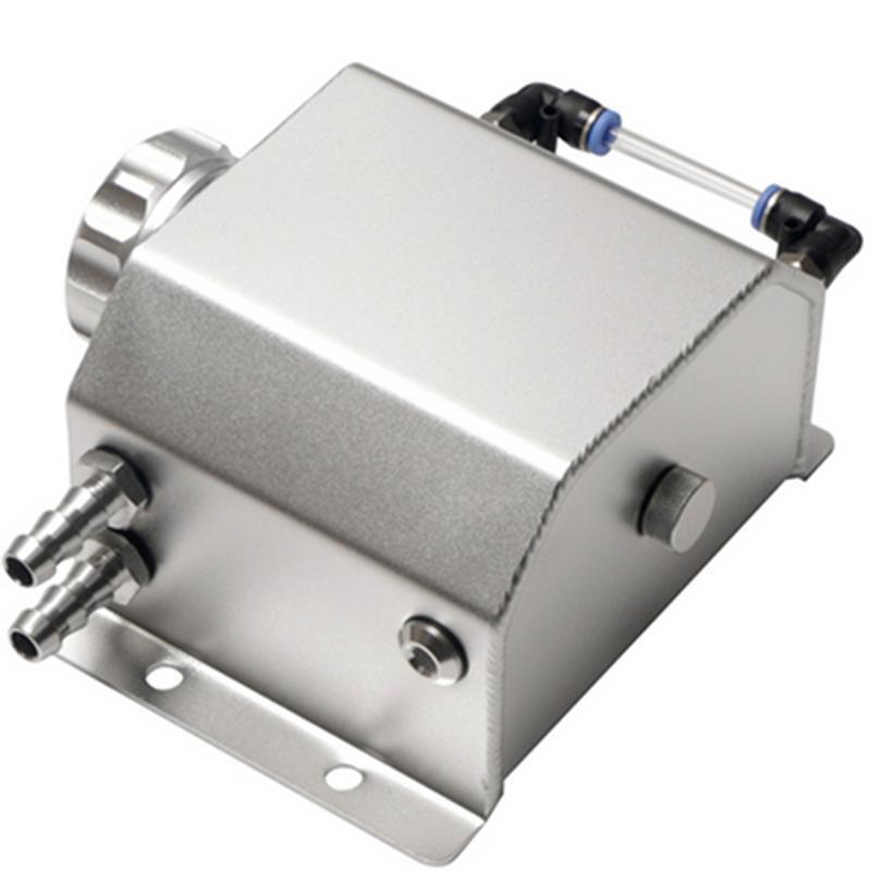 Aluminum Car Radiator Coolant Recovery Water Tank Reservoir Overflow Bottle 1L