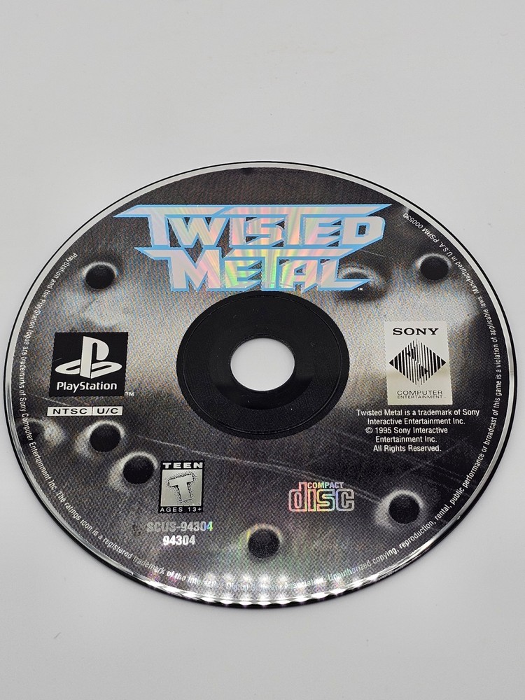 Sony Playstation 1 PS1 Twisted Metal Disc Only Tested