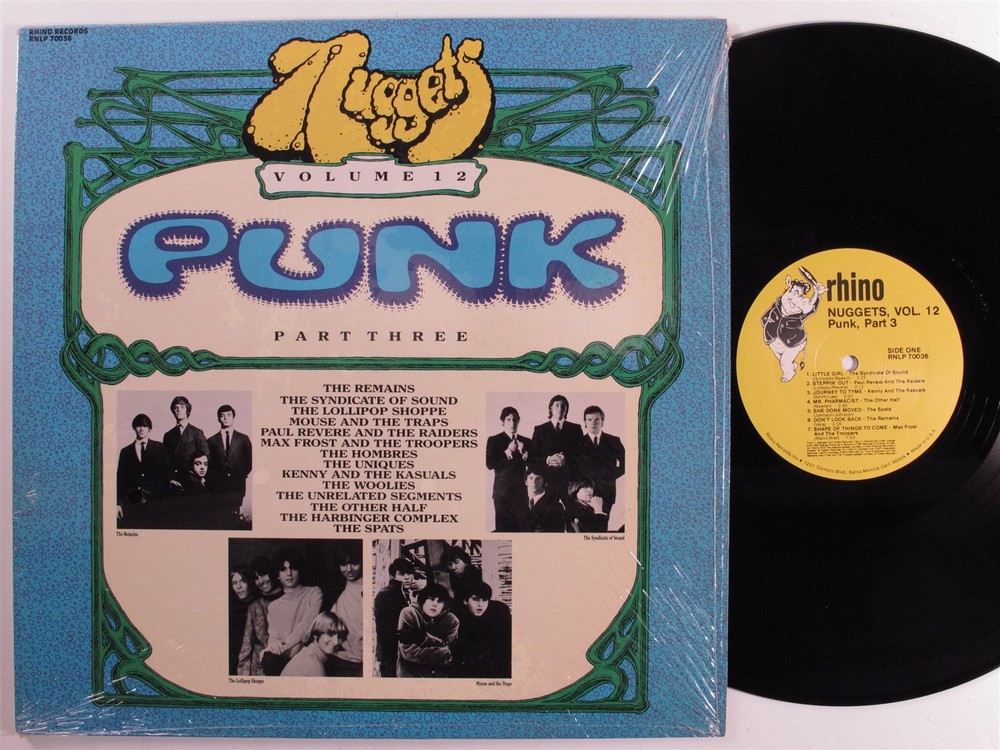 NUGGETS VOL. 12: PUNK PART 3 Various Artists RHINO LP VG+ SHRINK d