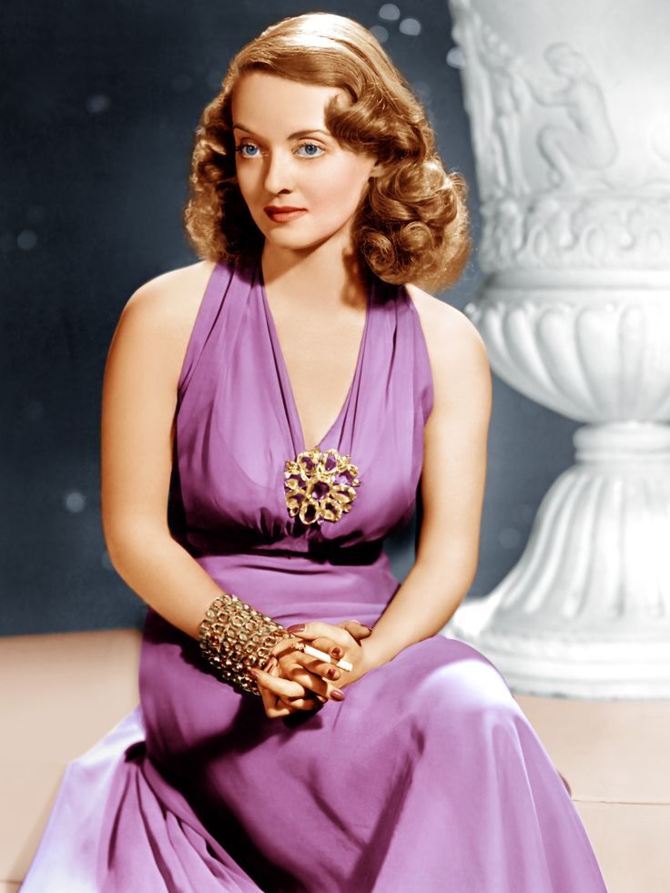 Bette Davis Dress Purple  8x10 Picture Celebrity Print
