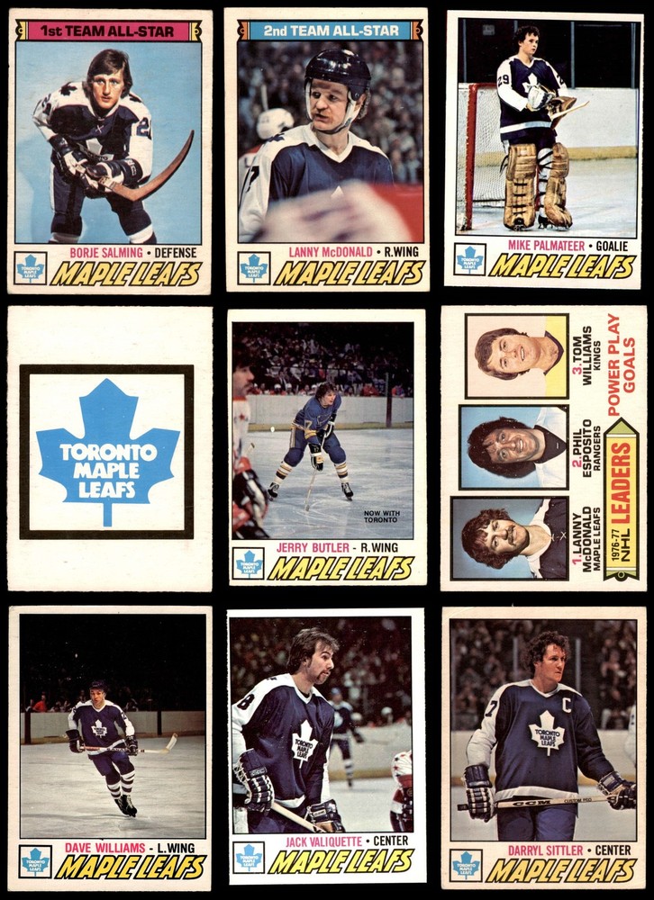 1977-78 O-Pee-Chee Maple Leafs Near Team Set 3.5 - VG+ 7102945 (23 / 24 cards)