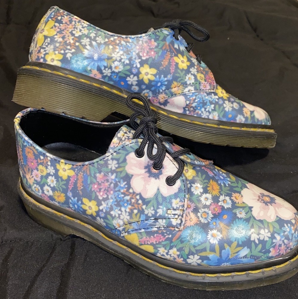 Rare Doc Martin Flower Wanderlust  Floral 1461 Oxford Shoes Women’s Sz6US  37EU
