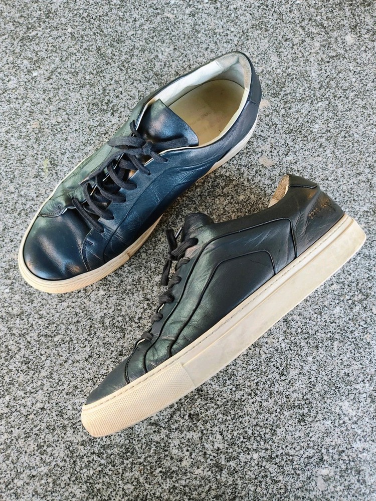 Common Projects Original Achilles Low Italy Leather Navy Sneakers Men 44-image