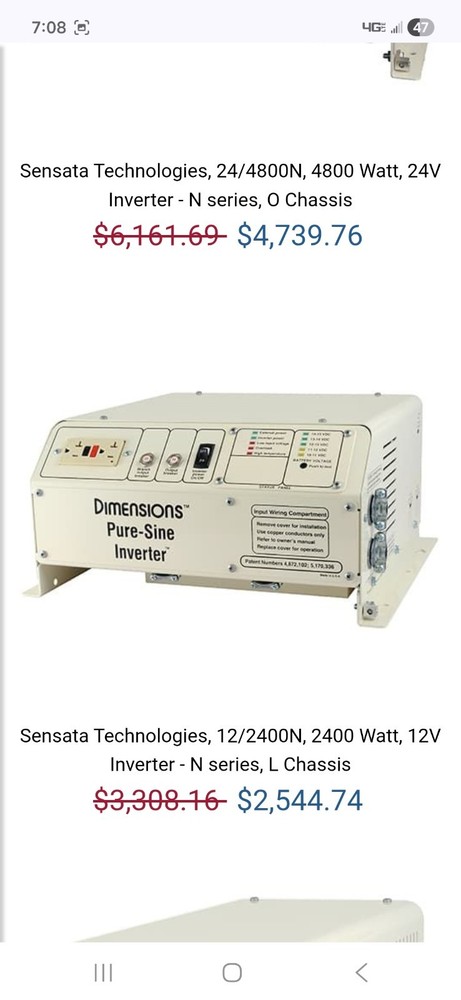 Pure Sine Power Inverter 3000W 24V to 110V-120V with 4.5M Remote USA Transistor