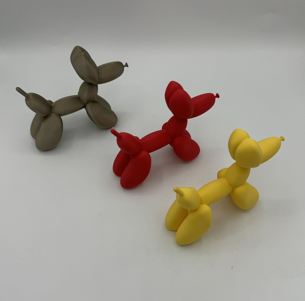 PLA Plastic Balloon Dog Statue Sculpture Ornament For Home