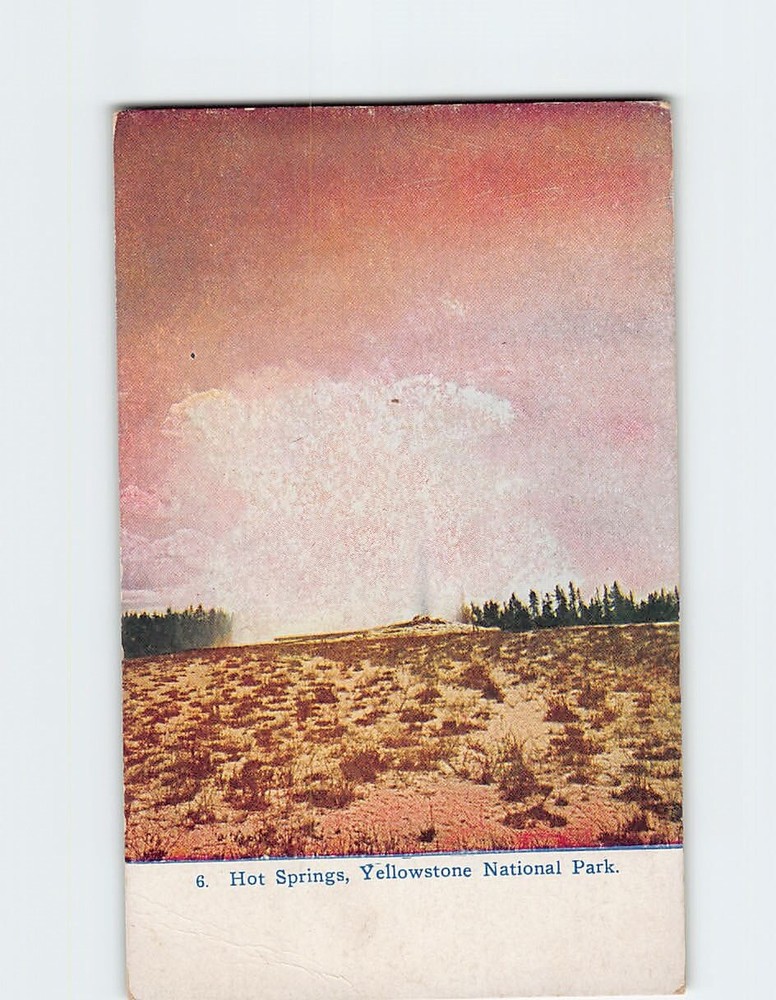 Postcard Hot Springs Yellowstone National Park Wyoming USA