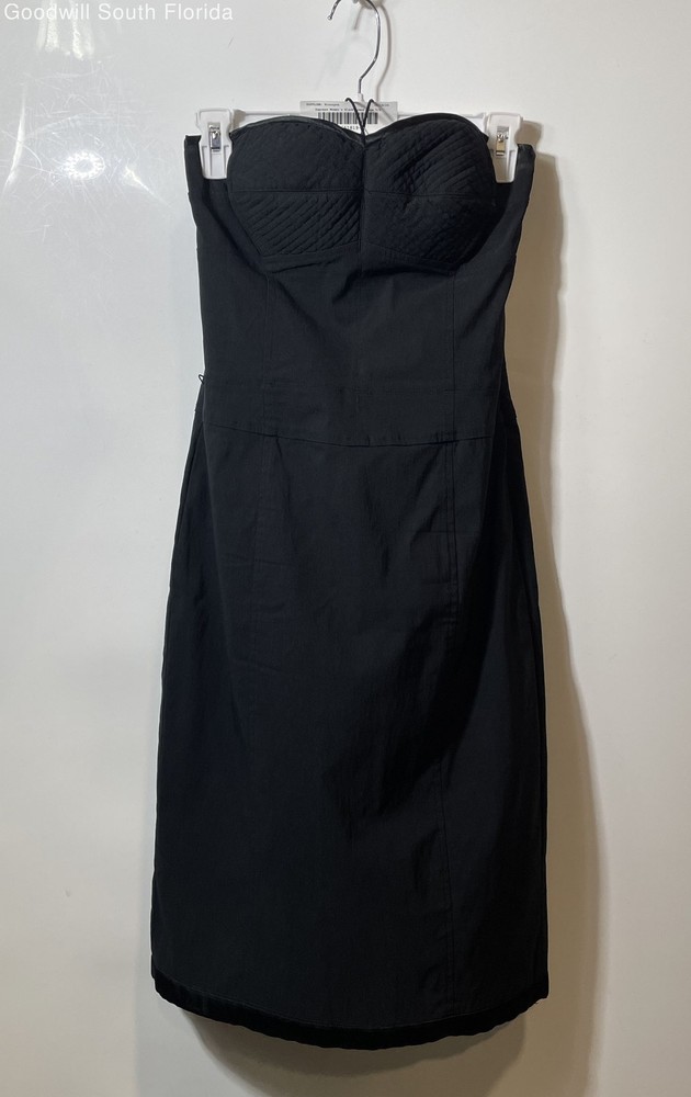 Express Womens Black Sleeveless Knee-Length Side Zip Sheath Dress Size 5/6