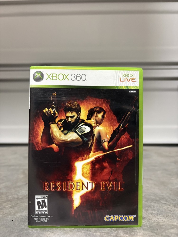 Resident Evil 5 (Microsoft Xbox 360, 2009) - Free Ship