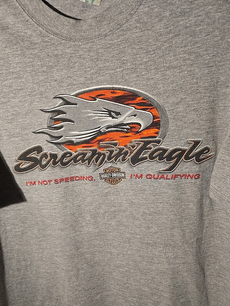 2004 Haley Davidson Screaming Eagle Motorcycle T Shirt Size L