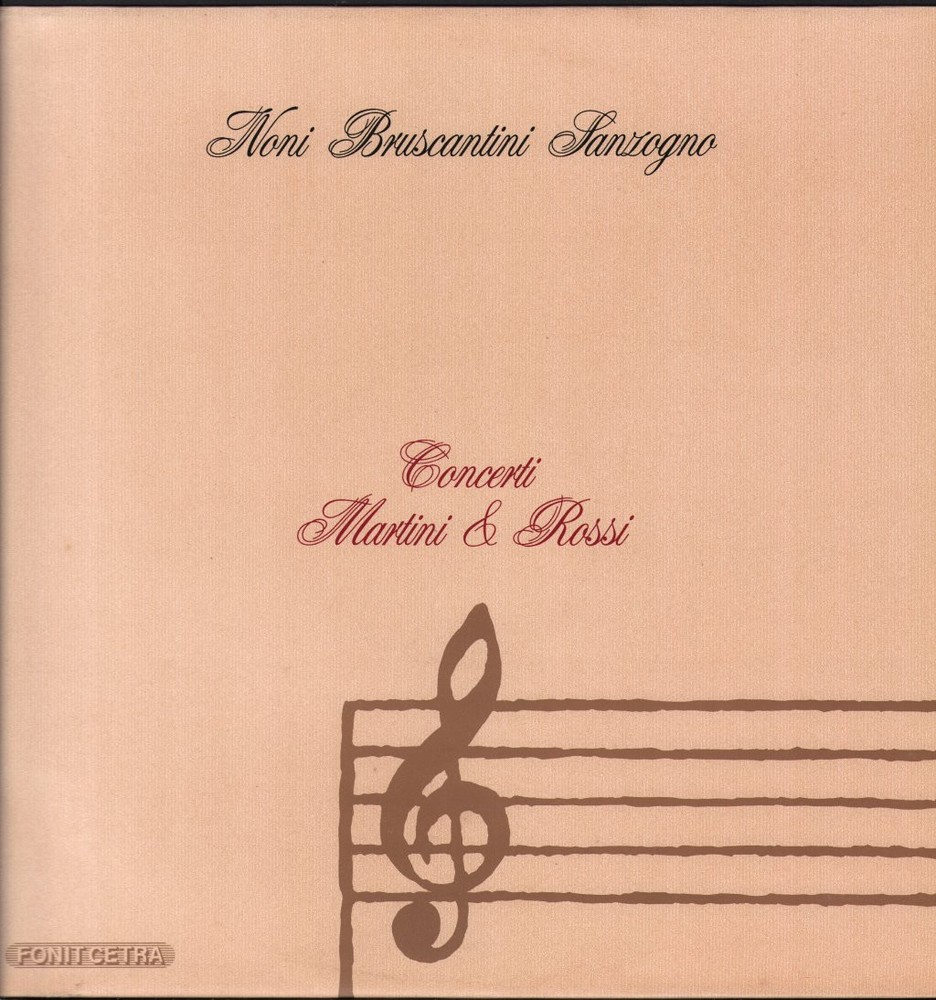 LMR5016 Noni / Bruscantini / Sanzogno Concerti Martini & Rossi LP vinyl Italy