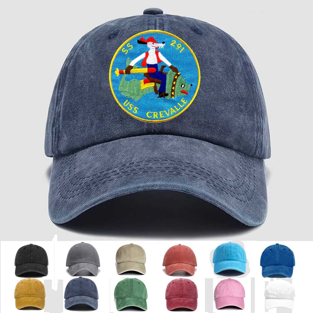 カスタム刺繍帽子ss-291 USSクレバル、ベテランキャップ、トラッカーハット、ギフトアイデア2