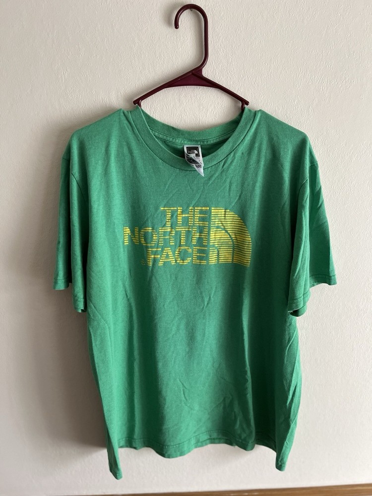 The North Face Graphic Print Tee for Men in Green/Yellow - Size Large