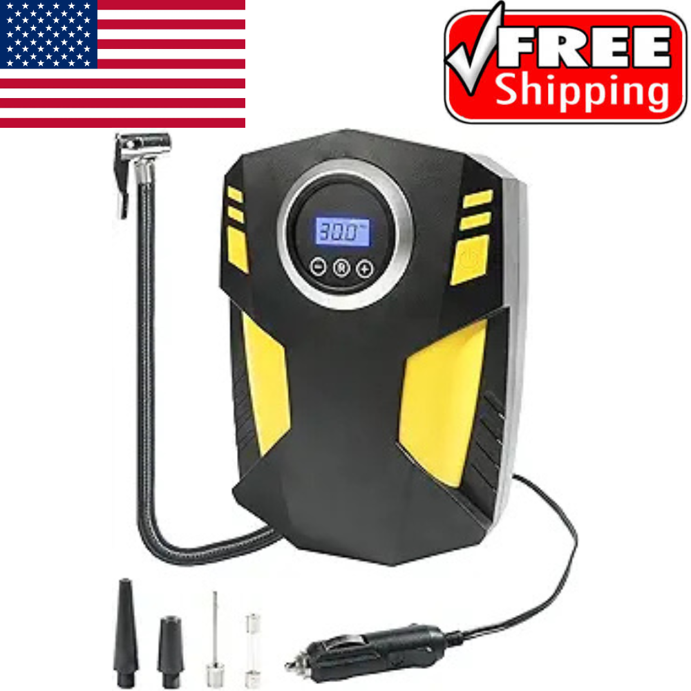 Compresor Aire Bomba De Portatil Para Carro Inflador Autos Llantas Bicicleta NYS