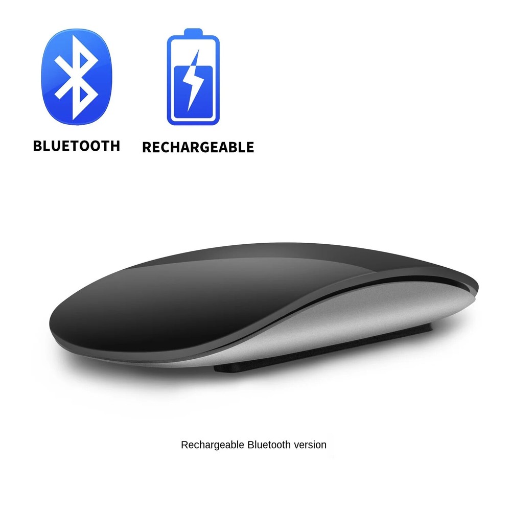 New Silent Rechargeable Magic Mouse – Slim Ergonomic Laser PC Mouse for Comfort and Precision