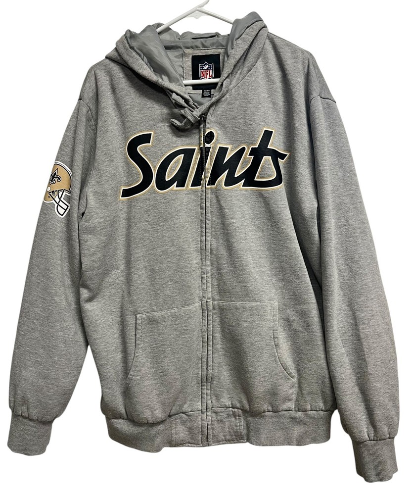 New Orleans Saints Lined Fleece Jacket Men’s Size XL Saints Jacket