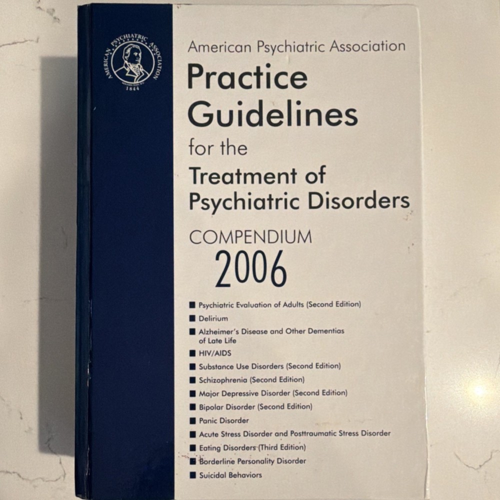 American Psychiatric Association Practice Guidelines Compendium 2006 Hardcover