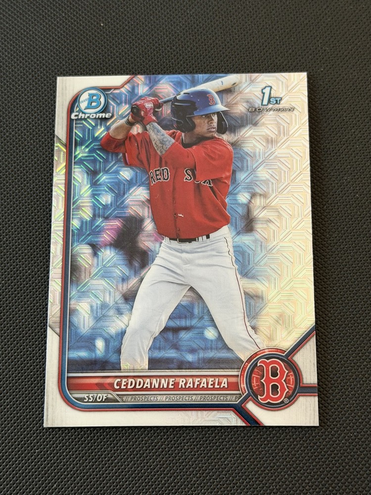 2022 Bowman - Chrome Prospects Ceddanne Rafaela #BCP-61 Mojo Refractor (RC)