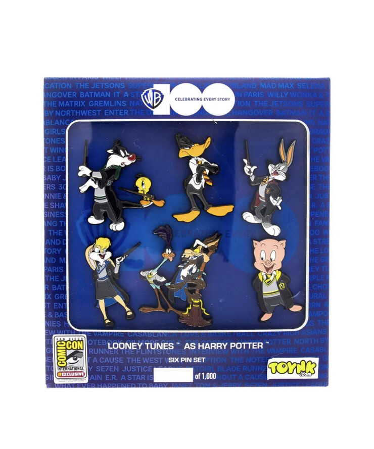 SDCC 2023 Toynk Looney Tunes Harry Potter Mash-Up Six Pin Set Exclusive Con WB