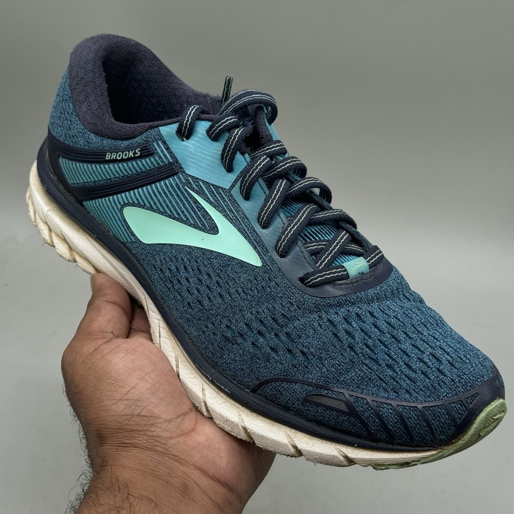 Brooks Adrenaline GTS 18 Women Size 8 1202681B495 Blue Running Shoes