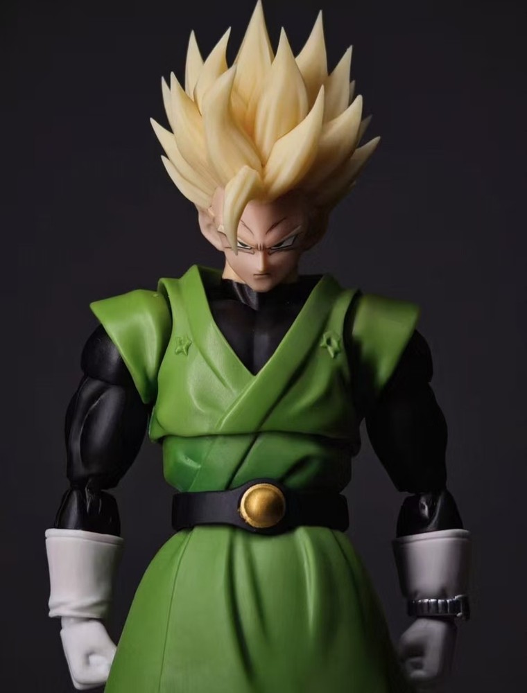 custom 1/12 SHF Super Saiyan ssj2 Son Gohan Light yellow Hair Head Sculpt kit