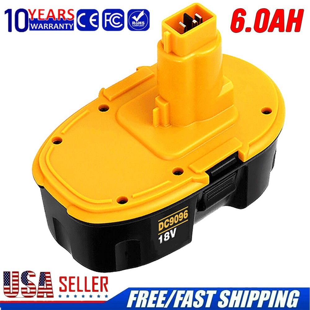 18V Replacement NiMH Battery for Dewalt DC9096 DC9098 DC9099 Power Tools