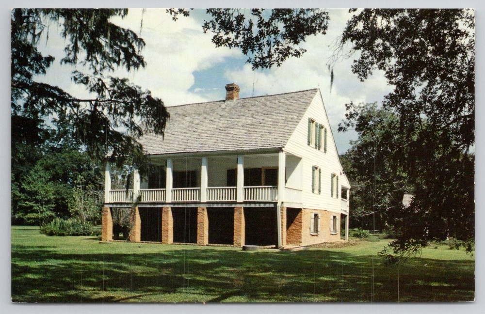 Acadian House Museum St. Martinville LA Louisiana Longfellow State Park Postcard