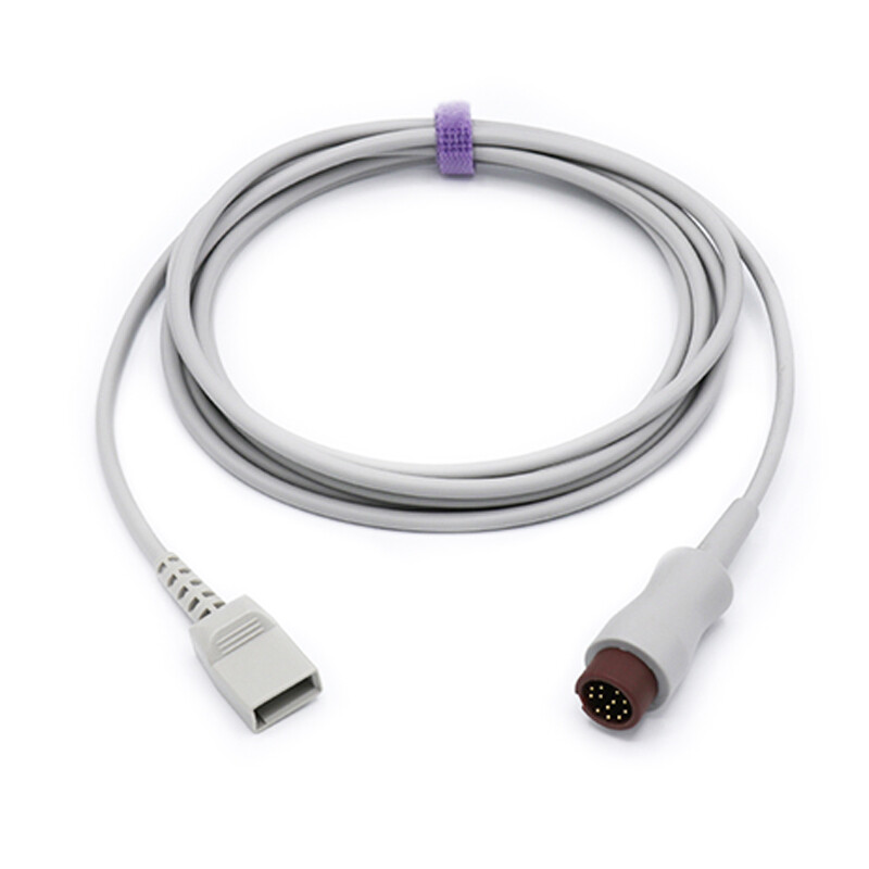 12pin to Utah IBP Pressure Transducer Trunk Cable Compatible Mindray/Datascope