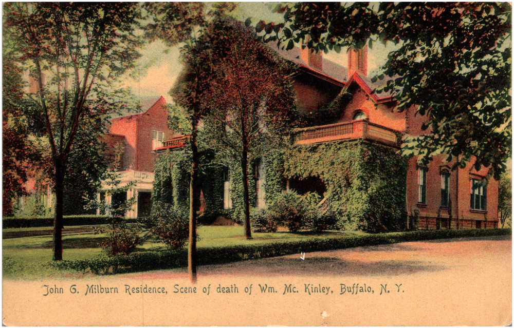 John G. Milburn Residence in Buffalo New York NY 1900s Antique Postcard UDB