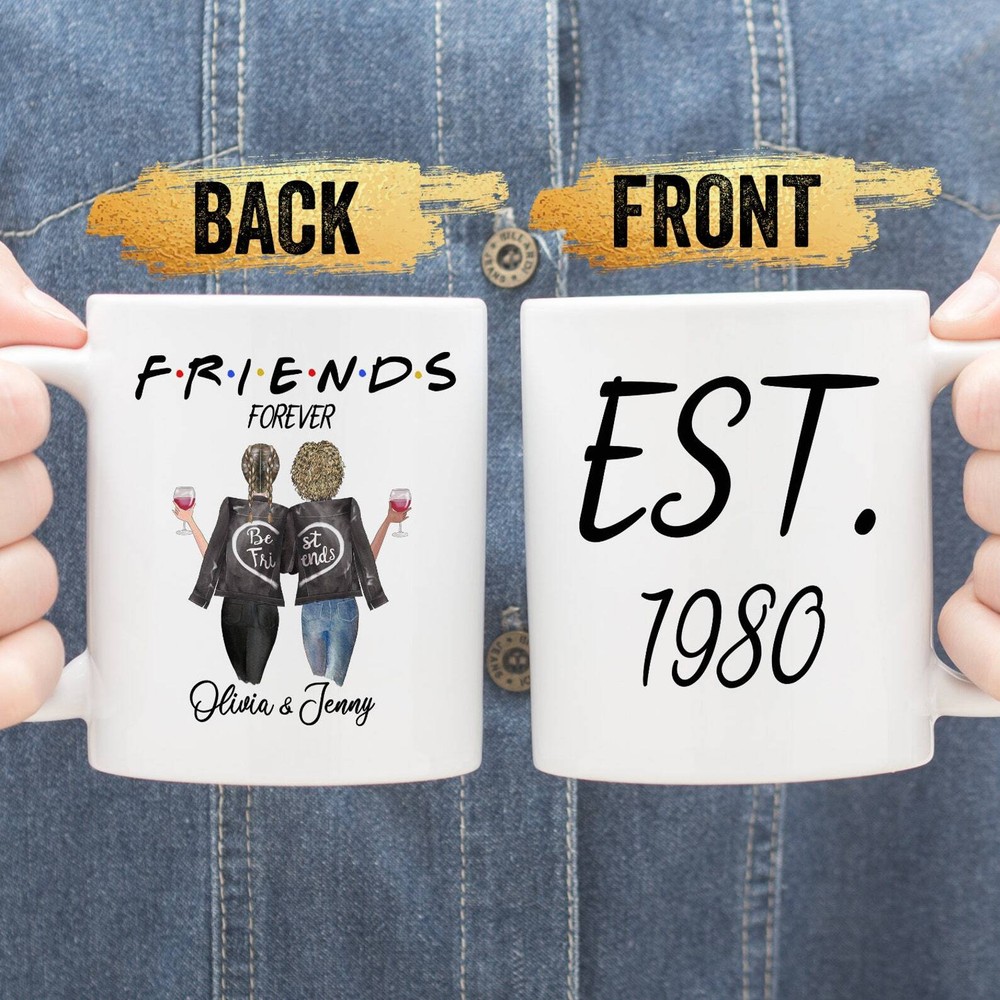 Personalized Friends Forever Mug Bestie Coffee Mug Friendship Mug Bff Gift For