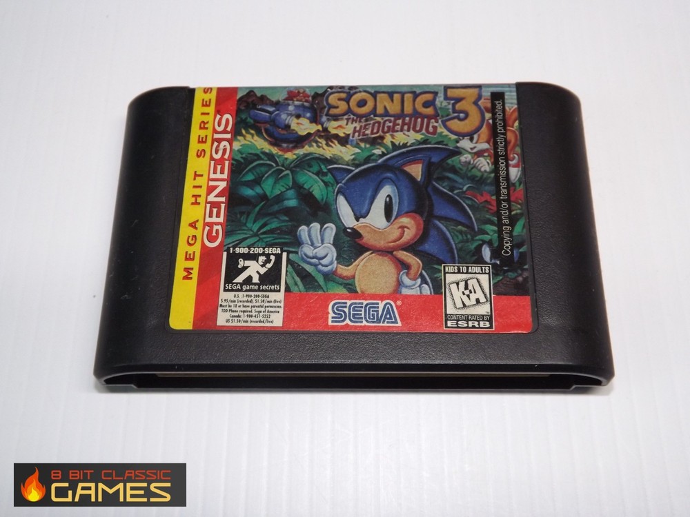 Sonic the Hedgehog 3   GAME ONLY  - Sega Genesis - 519a