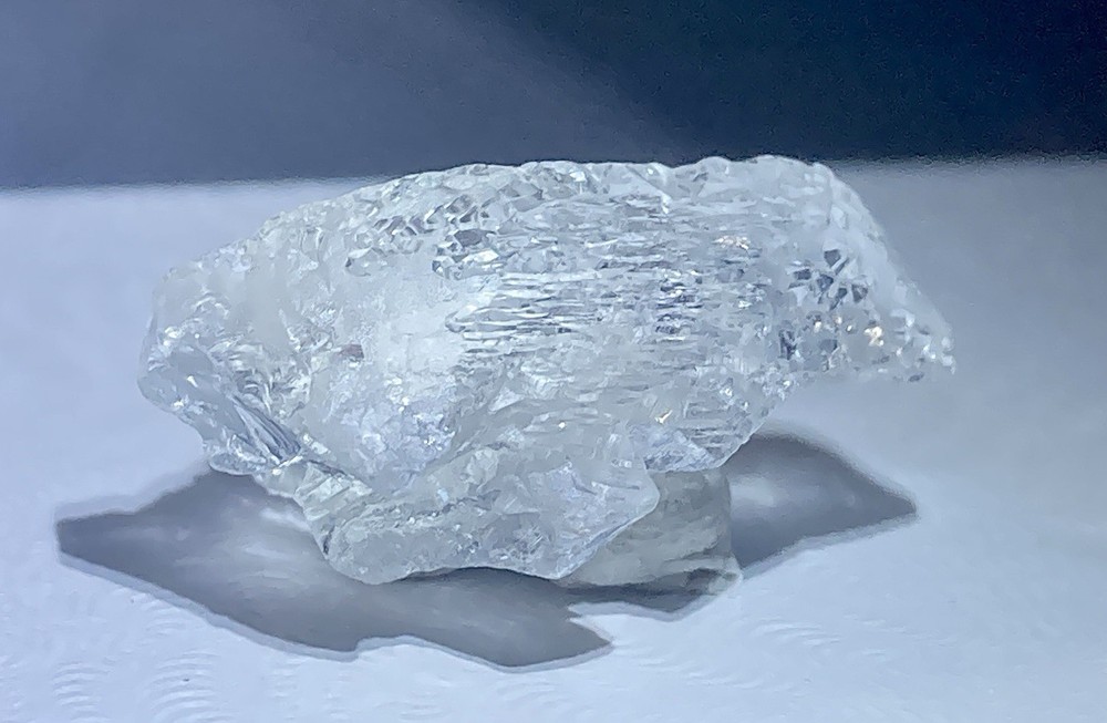 Aquamarine (etched crystal) Minas Novas, Minas Gerais, Brazil