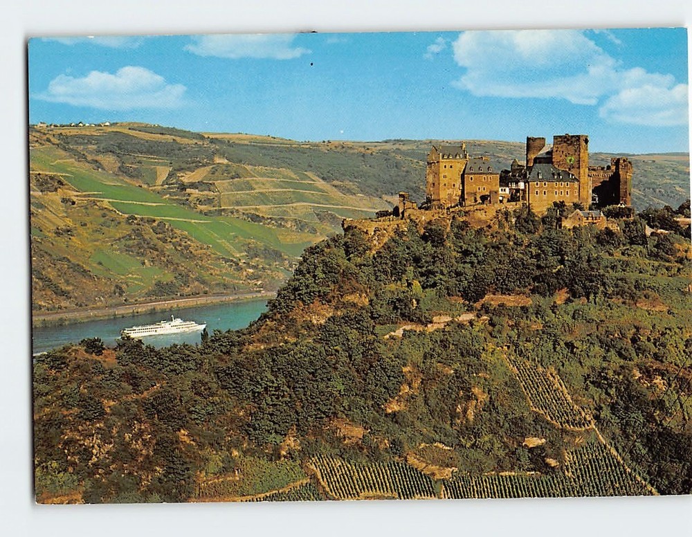 Postcard Die Schönburg Oberwesel Germany