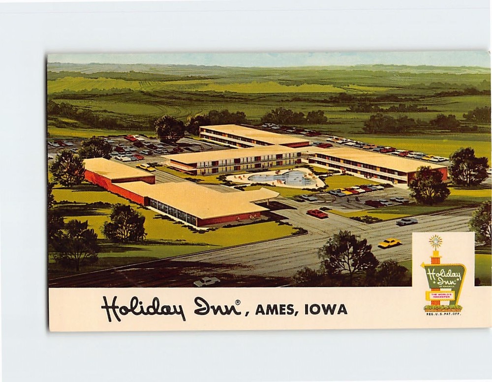Postcard Holiday Inn Ames Iowa USA North America