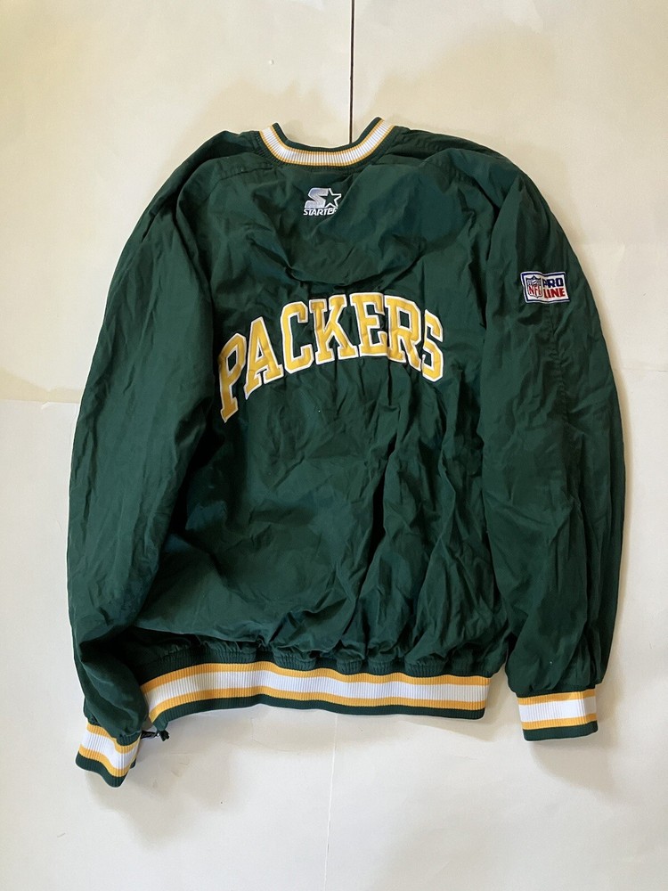 90s Vintage Green Bay Packers NFL Starter Pro Line Mesh Jacket Mens XL