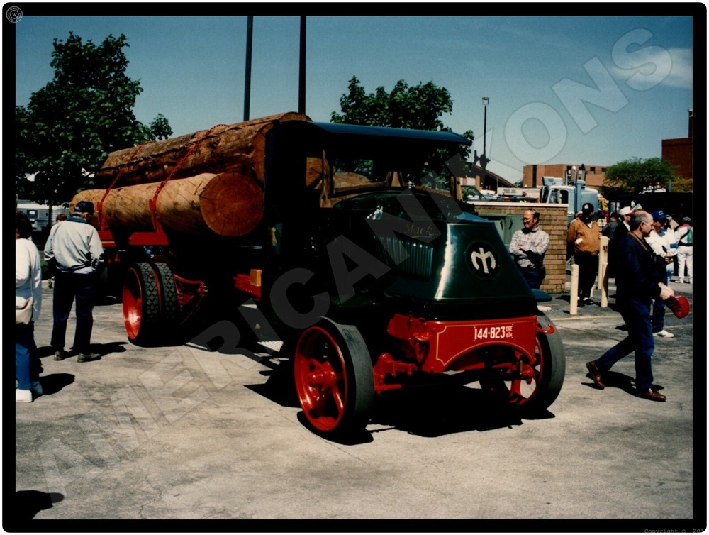 Vtg. Mack Trucks AC New Metal Sign: 1924 Log Hauler at 1993 Antique Truck Show