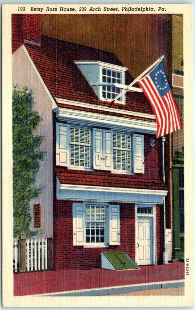 Postcard - Betsy Ross House - Philadelphia, Pennsylvania
