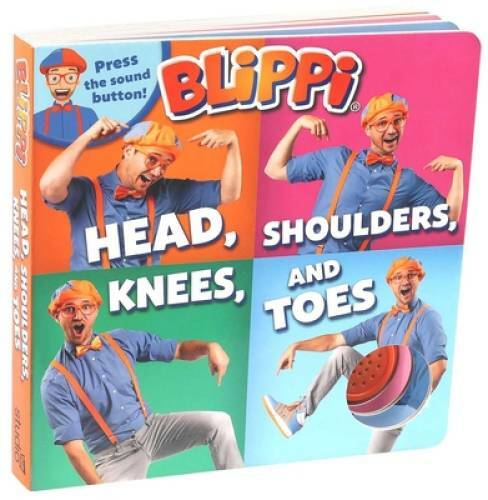 Engage Kids with Blippi's Head Shoulders Knees and Toes Interactive Board Book in Great Condition