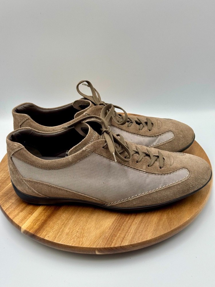 TOD'S Lace Up Suede Leather Sneakers/Driving Shoes Brown Men's Size 8.5/US 9.5