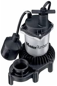 PENTAIR WATER 176958 1/3 hp Zinc & Plastic Sump Pump