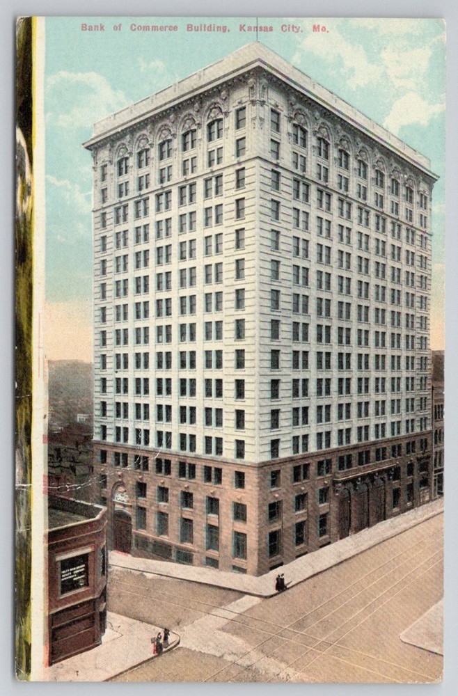 Kansas City MO Bank of Commerce Building Americhrome Postcard