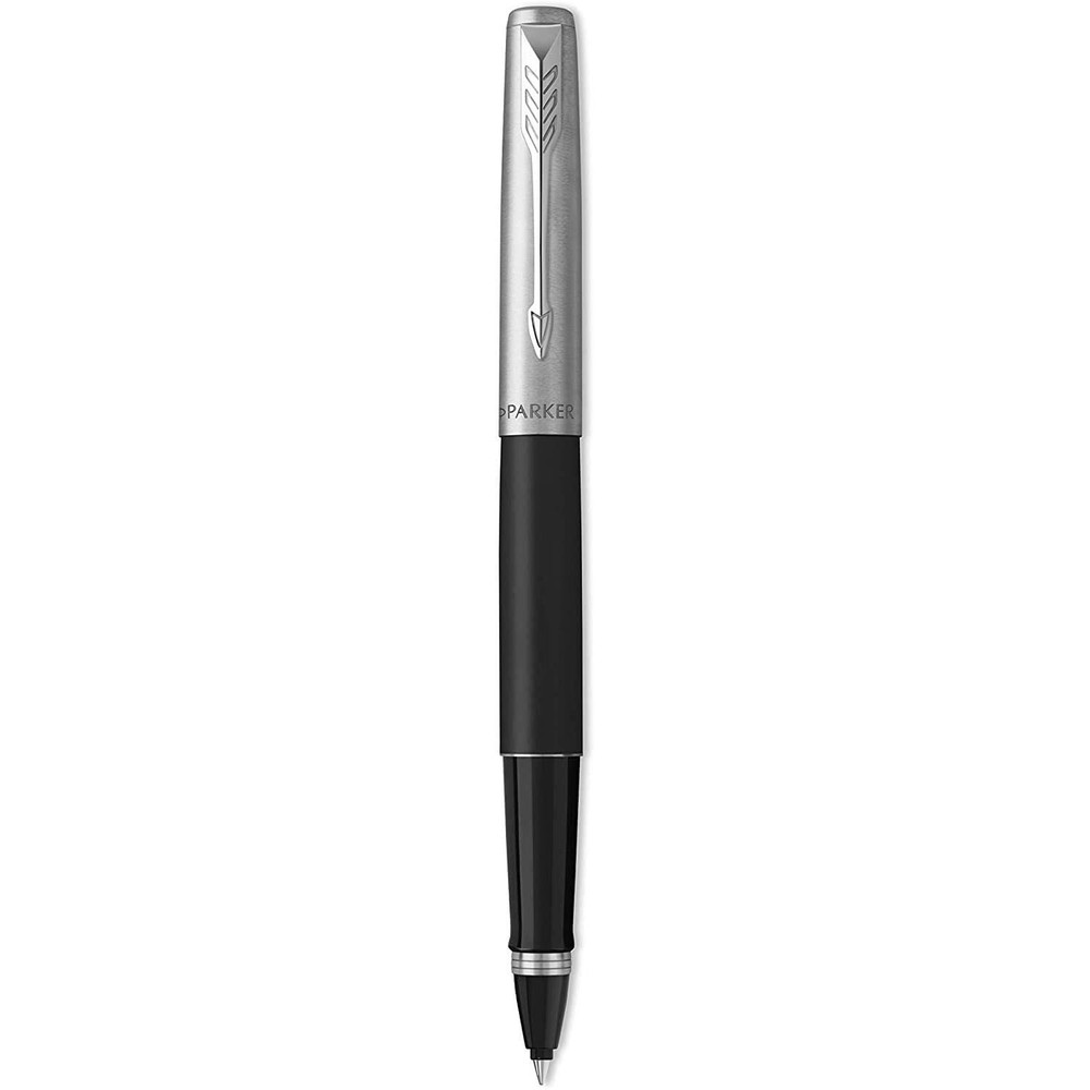 Parker Jotter Pen, Bond Street Rollerball Pen, Chrome Trim, Fine Tip, Black Ink
