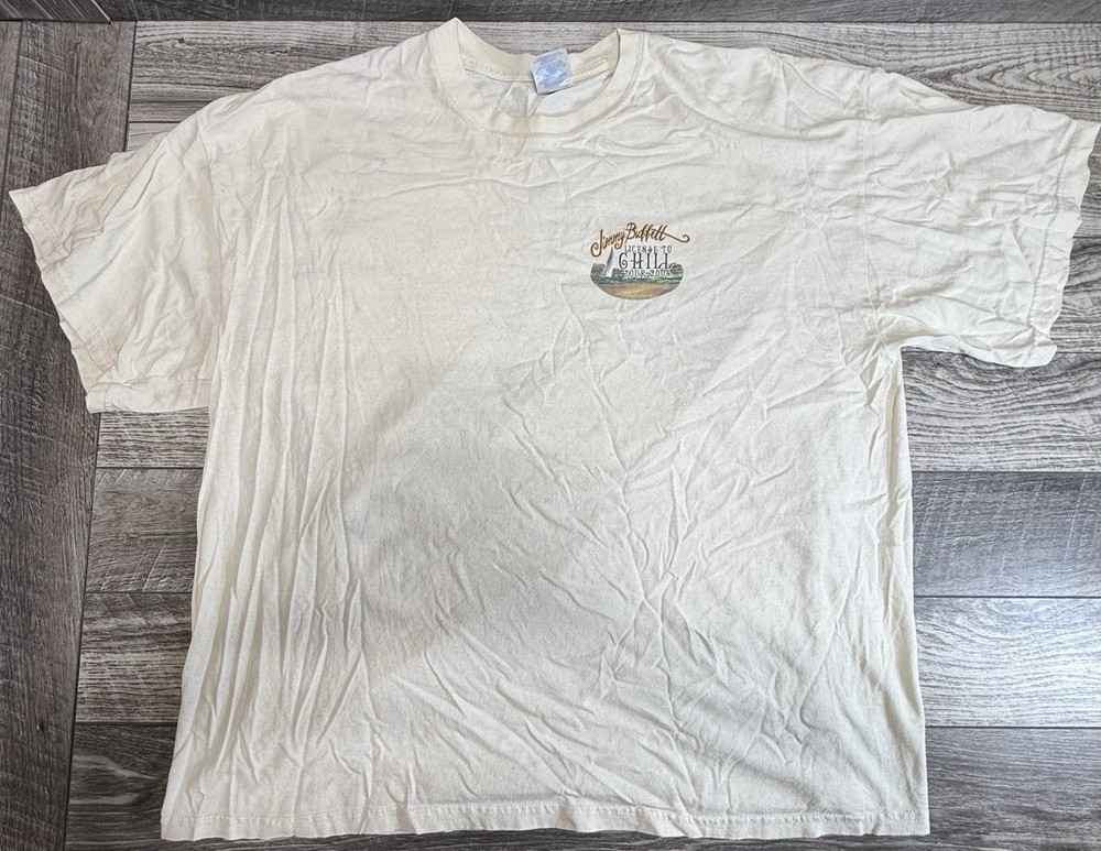 Vintage Gildan HC Jimmy Buffet ‘license To Chill Tour 2004’  T-shirt Sz 2XL
