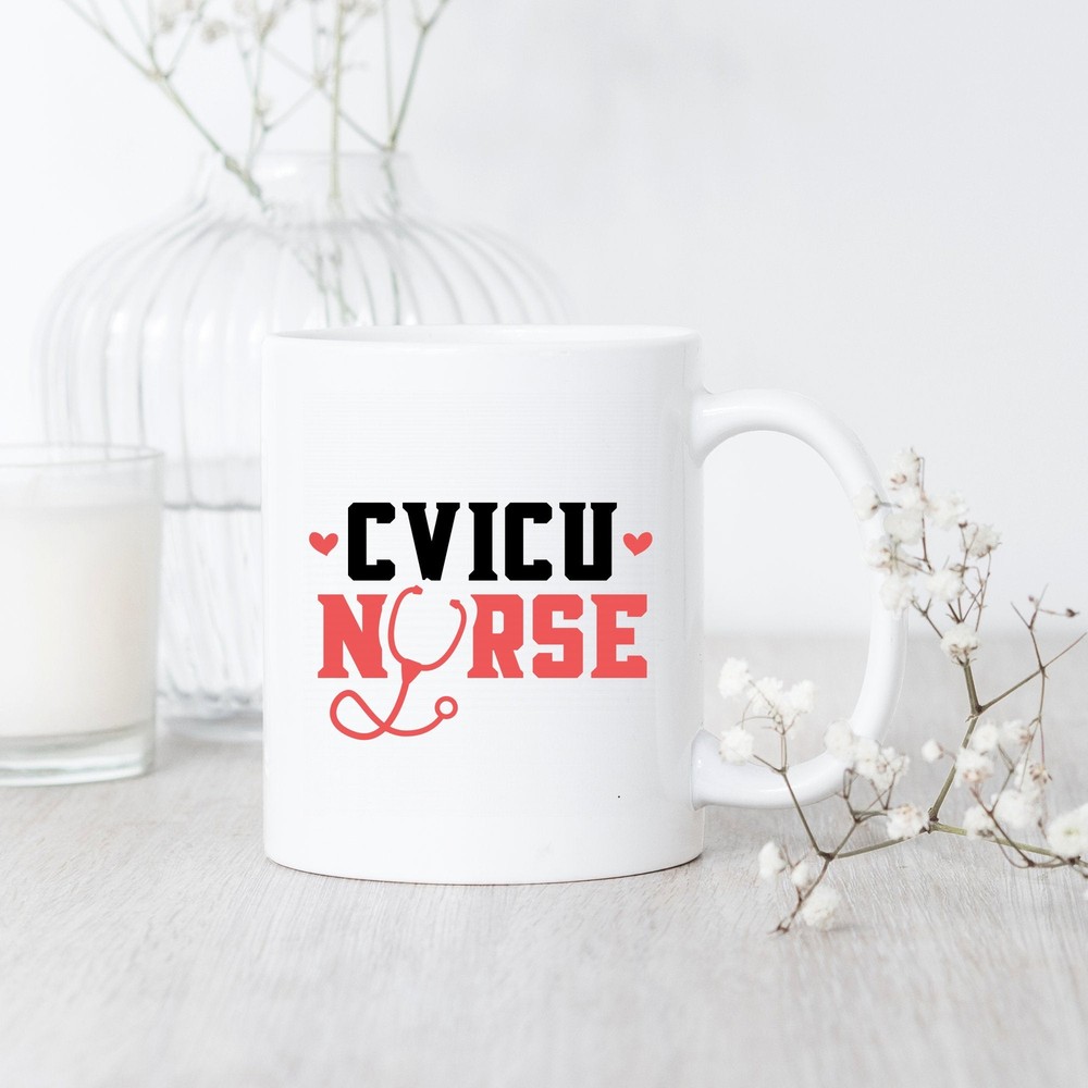 Cvicu Nurse Mug Cardiovascular Nurse Cardiac Nurse Gift Icu Nurse Mug Registered