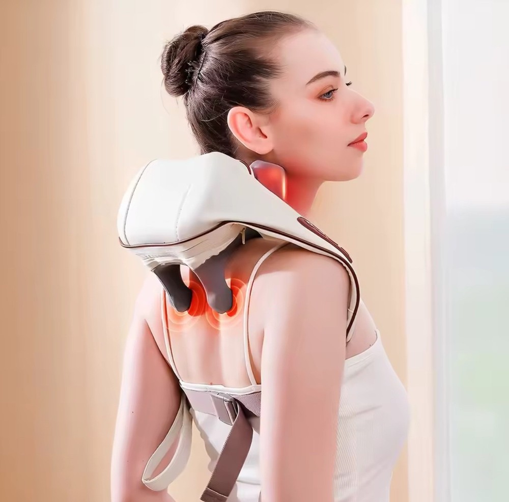 Neck and Shoulder Massager, Cordless Lymphatic Neck Massager
