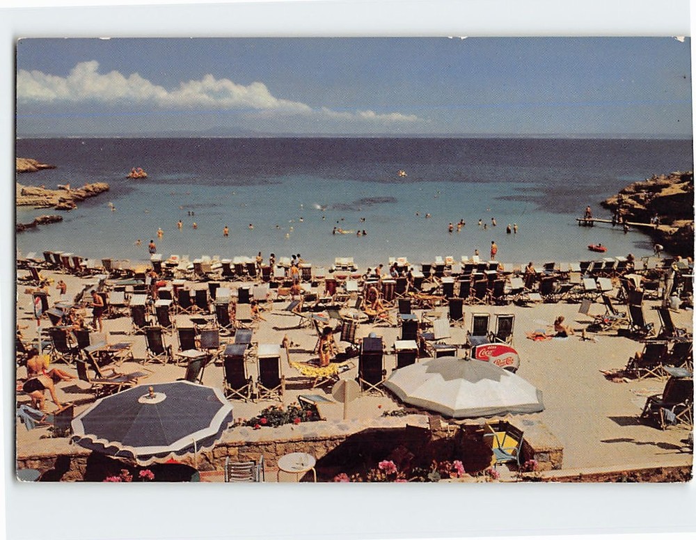 Postcard Illetas Beach Palma Spain