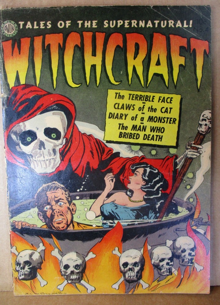Witchcraft 4 PEOPLE BOILED ALIVE A.C. Hollingsworth Avon 1952 Horror Lazarus art-image