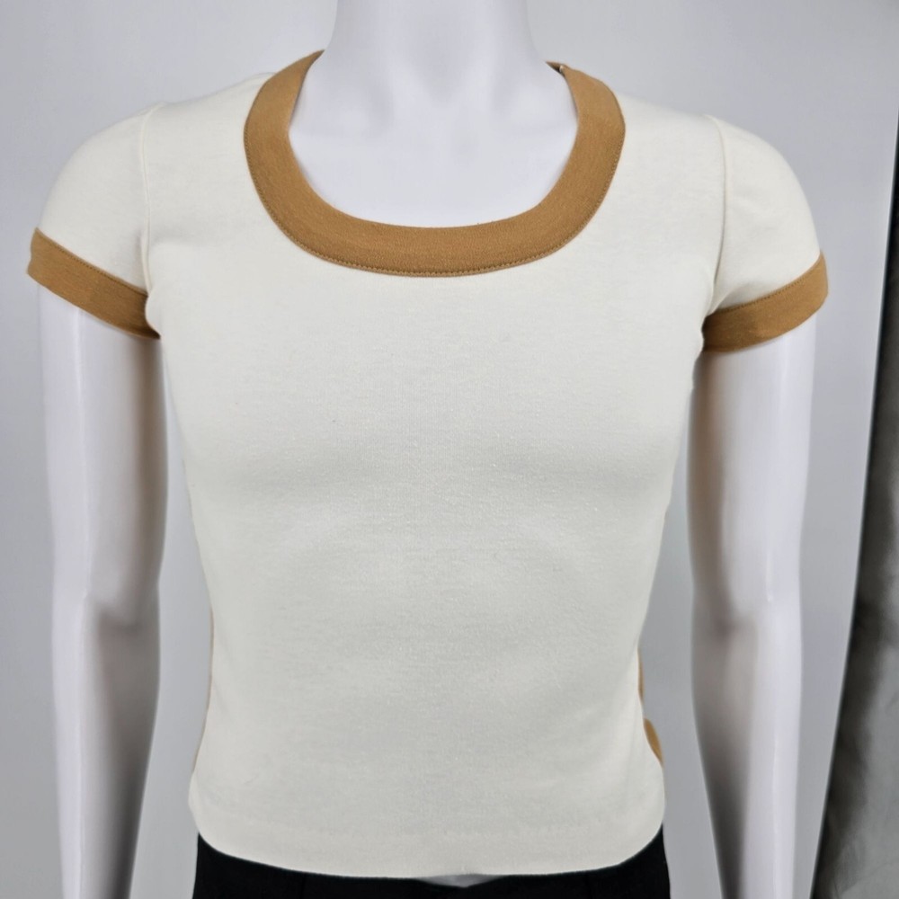 Vintage 1970s Carol Canaan Top Seed Tennis Ringer Tee Women's XS