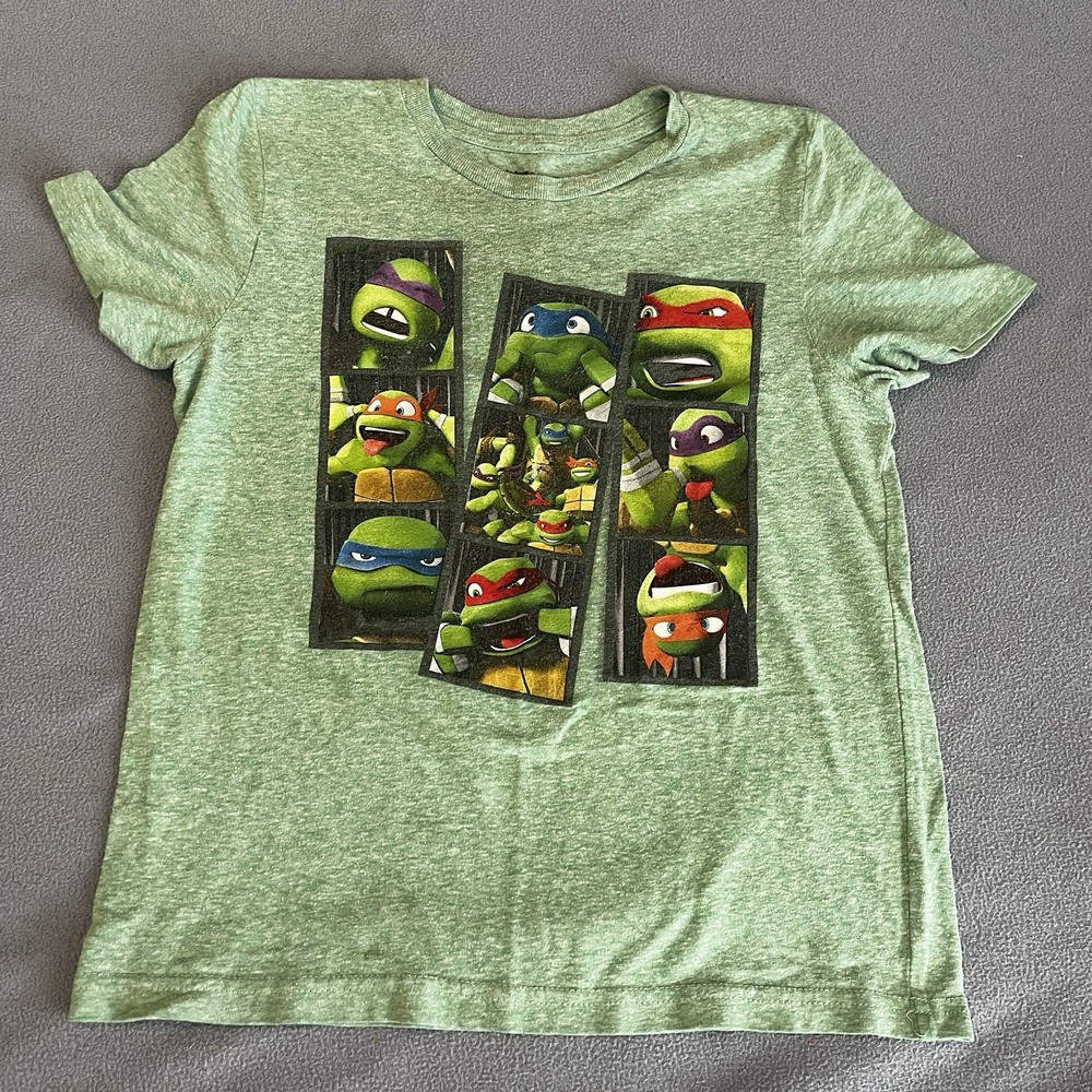 Nickelodeon Boys Size 7 Teenage Mutant Ninja Turtles Graphic T-Shirt Green