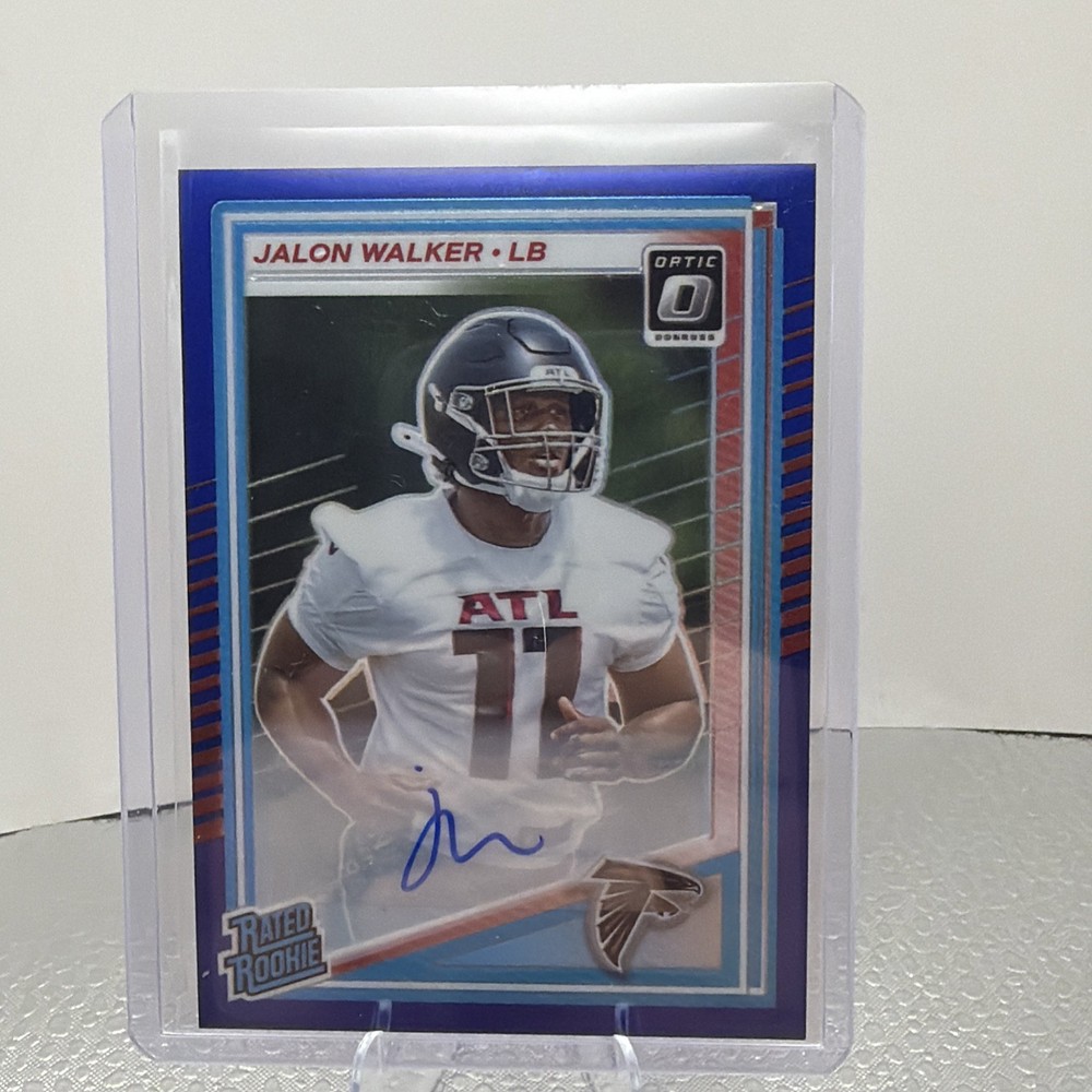 2025 Panini Donruss Optic Jalon Walker Rated Rookie Blue Prizm Auto /149
