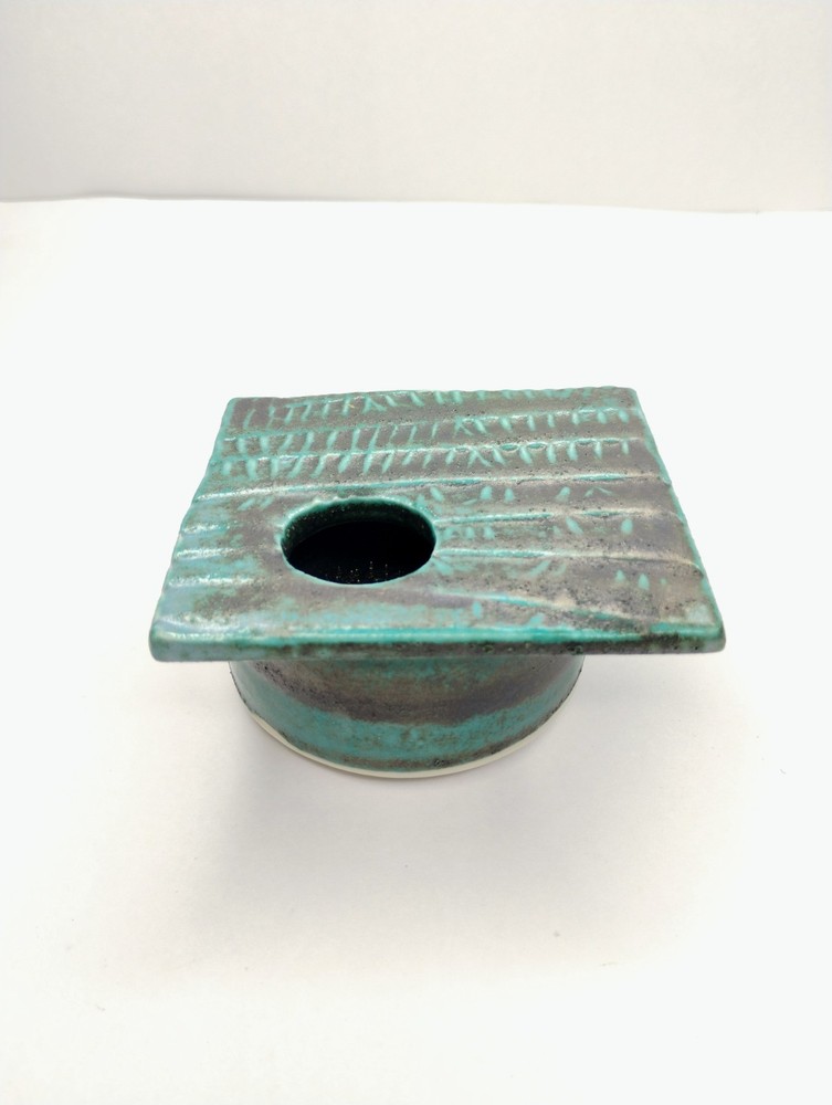 Larry Spears Art Pottery Ikebana Flower Frog